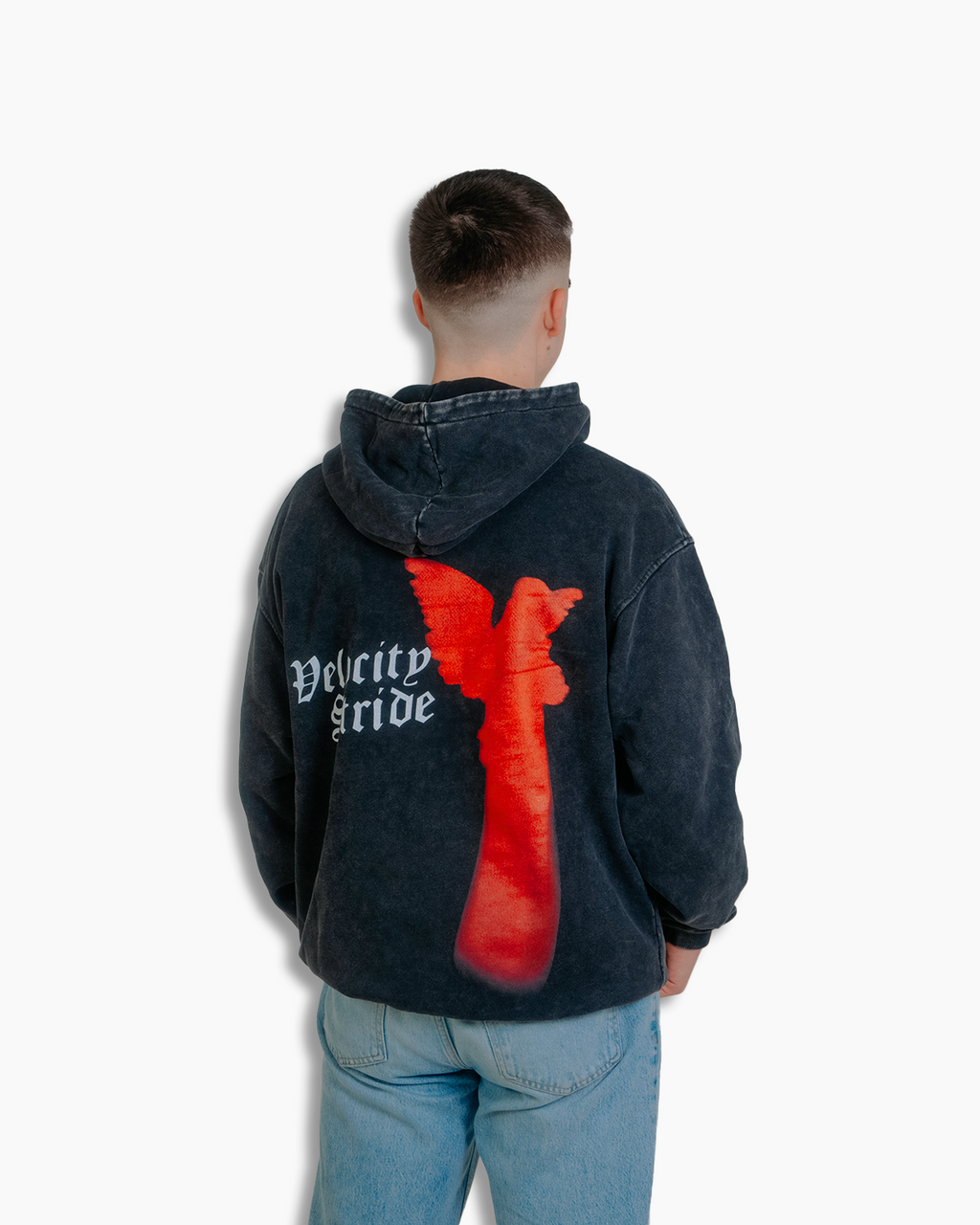 Velocity Stride Red Angel Hoodie