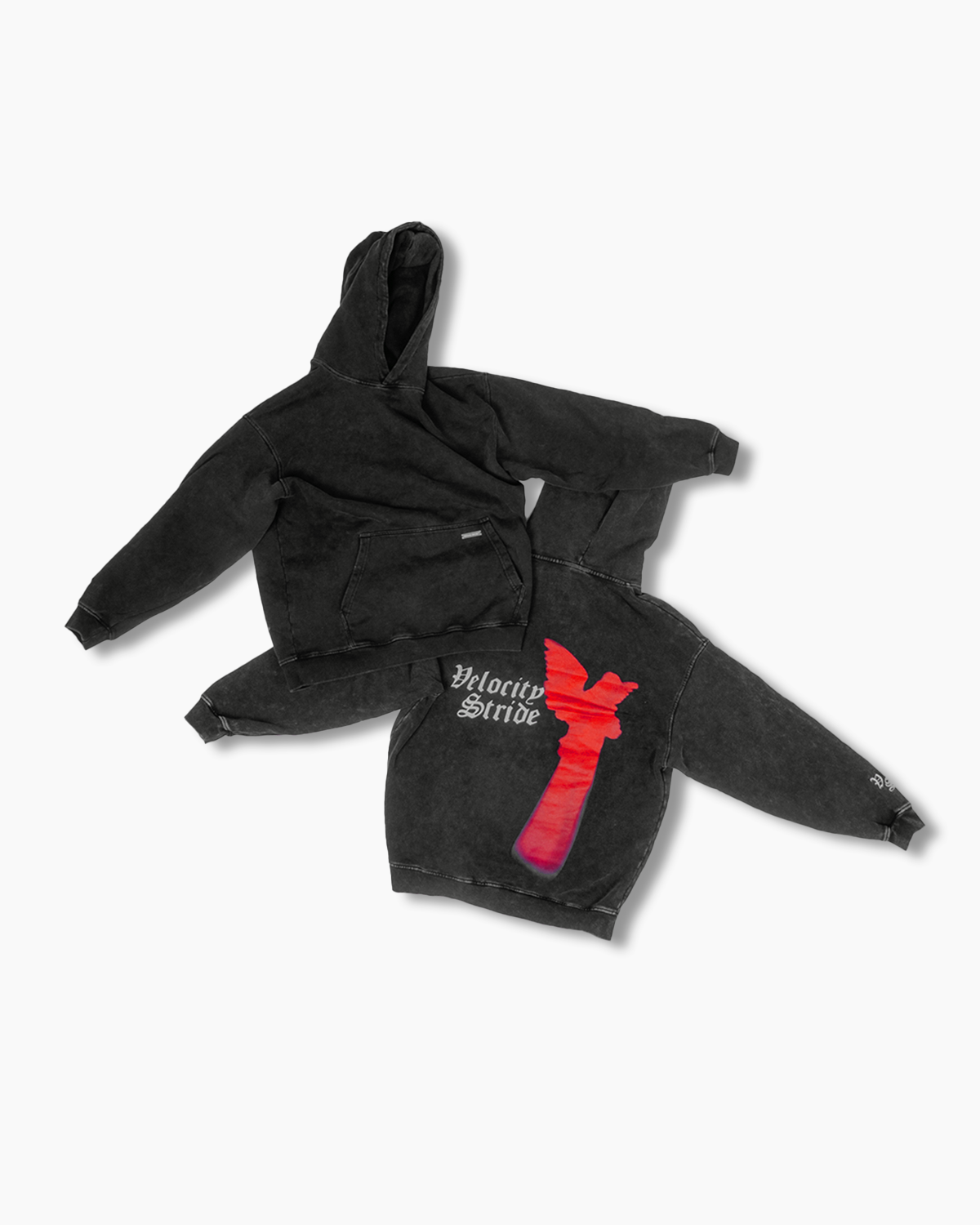 Velocity Stride Red Angel Hoodie